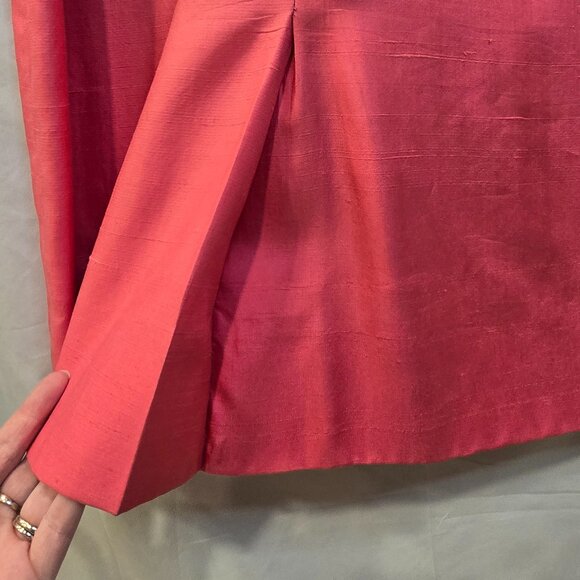 Vintage 40's-50's Paul Sachs Original Dress Pink Size 18 Matching Belt - Picture 12 of 16